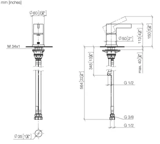 Dornbracht Wannenarmatur 29300670 29300670-42