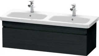 Duravit DuraStyle Waschtischunterbau wandhängend Eiche Schwarz Matt 1230x448x398 mm - DS639801616 DS639801616