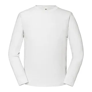 Fruit of the Loom - "Iconic Premium" T-Shirt für Herren Langärmlig (Weiß)