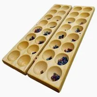 Madera Spielzeuge Spielesammlung HUS-mit 75 Halbedelsteinen, strategiespiel, Deutsches Qualität Brettspiel