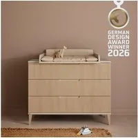 PAIDI Wickelaufsatz JONTE in Beige, zur Erweiterung der Kommode, Wickelauflage aus Holz, mit gerundeten Kanten