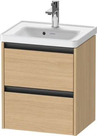 Duravit Ketho.2 Waschtischunterbau wandhängend Natur Eiche Matt 484x375x549 mm - K25280030300000 K25280030300000
