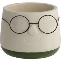 Annastore Übertopf Blumenübertöpfe in witzigem Design (Übertöpfe für Zimmerpflanzen), Blumentöpfe - Übertöpfe aus Keramik - Lustige Blumentöpfe