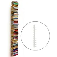 Haseform Wandregal Bücherturm 170 cm (für 1,80 m Bücher) weiss Bücherregal