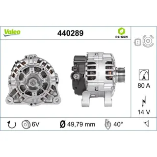 Valeo Lichtmaschine Citroen Peugeot 440289