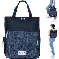 Spear Bags Cityrucksack Rucksack Damen Damenrucksack klein Hygge A4 Büro Freizeit, Geheimfach Handtasche Daypack + Schlüsseletui