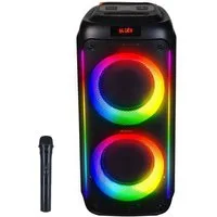 Denver BPS-458 Party-Lautsprecher 1.0 (Dual Woofer) (Bluetooth, 1000 W, 2×10" Woofer, Karaoke-Funktion mit Mikro, TWS-Funktion, Fernbedienung)