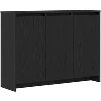 vidaXL Sideboard Sideboard Schwarz 102 x 29,5 x 75 cm Holzwerkstoff (1 St)