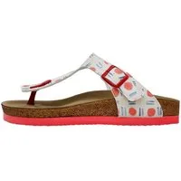 DOGO Lila Zehentrenner Red Fish Blue Fish Damen Sandalen Zehentrenner Handgefertigt