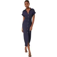 LIPSY Hemdblusenkleid Lipsy Midi-Hemdblusenkleid, Kurzgröße (1-tlg)