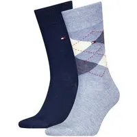 Tommy Hilfiger Socken TH MEN SOCK CHECK 2P (2-Paar, 2 Paar) mit klassischem Argyle-Design