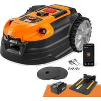 Lawnmaster Rasenmähroboter OcuMow®18 mähroboter ohne begrenzungskabel für bis zu 800, bis 800 m² Rasenfläche, (1-St., Verbotene-Zone-Funktion, WiFi & Bluetooth APP), 4ah Batterie Optische Navigation, Hindernisvermeidung