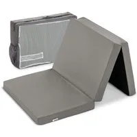 Hauck Baby-Reisebett Sleeper 60 x 120 cm - Grey, Reisebett Matratze 60x120 cm - Matratze für Baby Reisebett mit Tasche