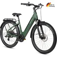 SAXXX E-Bike Cityrad Damen und Herren 28x2,35", SAXXX SUV, 468Wh, 120 km, 95 % vormontiert, 7 Gang SHIMANO Altus Schaltwerk, Kettenschaltung, Hinterradmotor, 468 Wh, (mit Tiefeinstieg, mit Gepäckträger, abnehmbarer Akku), 250W Heckmotor, Pedelec E-Ci