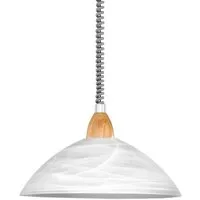 EGLO Pendelleuchte LORD 2 Hängeleuchte, höhenverstellbar, Seilzugmechanismus, ohne Leuchtmittel, Pendellampe, Hängelampe, Küche, Esszimmer, klassisches Design,110x36cm