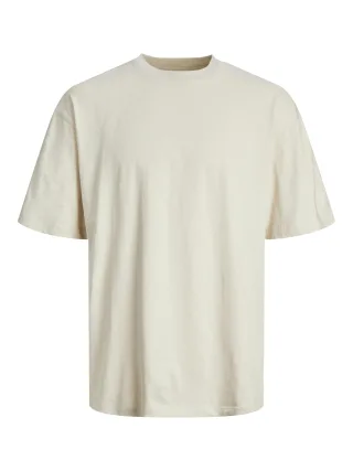 JACK&JONES - JJEBRADLEY TEE SS O-NECK NOOS moonbeam - Gr. - XL