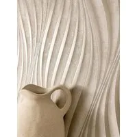 Newroom Vliestapete Armani Beige Tapete Glanztapete Wellen,Linien,Streifen, Beige Tapete Modern Wellen - Wellenmuster Streifentapete Taupe Gold Grafisch 3D Optik Linien Streifen für Wohnzimmer Schlafzimmer Küche, Wellenmuster