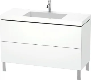 Duravit L-Cube c-bonded Set bodenstehend Weiß Matt 1200x480x698 mm - LC6939O1818 LC6939O1818