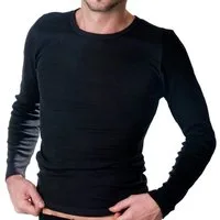 HERMKO Unterziehshirt 3640 Herren langarm Unterhemd aus 100% Bio-Baumwolle, longsleeve Shirt