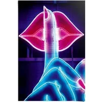 Reinders! Poster Neon Lips, (1 St)