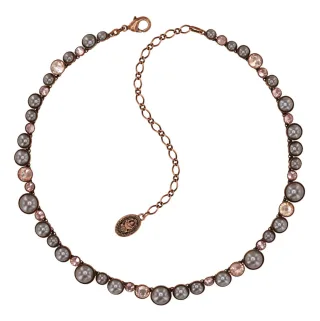 konplott - Halskette - Bubble Cascade beige/braun