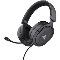 Trust GXT 498 Forta Gaming Headset PS5 PS4 Mikrofon Over Ear Gaming-Headset (Offiziell lizenziert für PlayStation®5 I Strapazierfähige, weiche Over-Ear-Polster mit der Schallisolierung von Kunstleder I Leistungsstarke 50-mm-Treiber für ein intensives