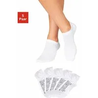 Bench. Sneakersocken Niedrige Sneaker Socken, Damen Baumwolle Sportsocken Atmungsaktiv (Packung, 5-Paar) für modische Sneaker-Schuhe