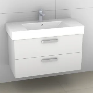 Artiqua 412 Waschtischunterschrank für Strada K0789 Weiß Glanz, 412-WU2L-I19-7050-68 412-WU2L-I19-7050-68