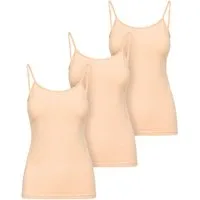 Ladeheid Unterhemd Trägertop Damen Spaghetti Top Set 3 Stück LA40-263 (Set, 3er-Pack)