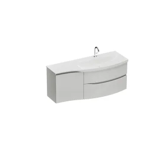 Burgbad Mineralguss-WT inkl. WTU Sinea 3.0 Weiß Hochglanz/Alpinweiss, SHFA142RF6810C0001G0167 SHFA142RF6810C0001G0167