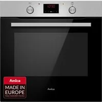 Amica Einbaubackofen ABE 9430 E, mit Teleskopauszug nachrüstbar, Steam Clean, Großer Garraum, klare Sicht und einfache Reinigung für ruhiges Backen
