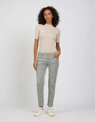 GANG Damen 94AMELIE CROPPED - relaxed fit green tea