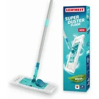 Leifheit Wischmopp Staubwischer SUPERDUSTER Floor, (3-St), langlebig, waschbar, kompatibel mit Größe M Wischer