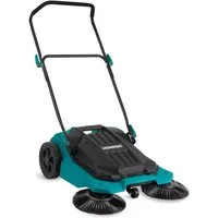 VONROC Handkehrmaschine manuell, 65 cm Arbeitsbreite, (Kehrmaschine, Laubkehrmaschine), 18 Liter Behälter, 2600m2 pro Stunde