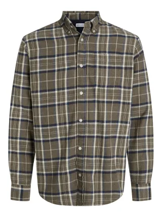 JACK&JONES - JJECLASSIC FLANNEL CHECK SHIRT LS SN - Gr. - XL