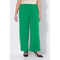 Ulla Popken Schlupfhose Chiffonhose doppellagig weites Bein Elastikbund