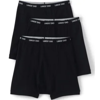 Baumwoll-Boxershorts für Herren (3er-Set), Herren, size: regular, Weiß, Baumwolle, by Lands' End
