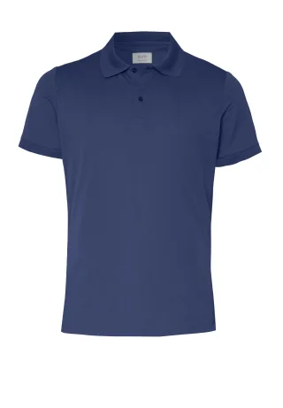 pure - Pure Functional Polo slim fit Halbarm blau - Gr. - XL