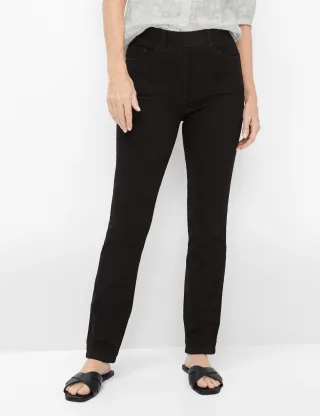 Raphaela by Brax Damen Schlupfhose Style LAVINA JOY BLACK, denim schwarz, Gr. 36