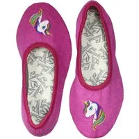 Beck Schläppchen Einhorn Gymnastikschuh (für schmale Füße) mit rutschfester Gummi-Laufsohle