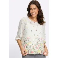 Witt Klassische Bluse Druckbluse Kurzarm