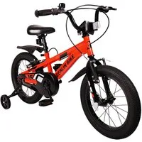 BERLIN BIKE Kinderfahrrad Cross 16 Zoll für Jungen und Mädchen mit Stützräder, 1 Gang, Spielerisch Balance und Motorik fördern