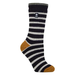 Damen Amara Thermosocken mit zwei Farben und Streifenmuster