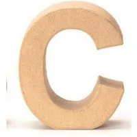 Glorex Dachpappe Glorex Papp-Buchstabe C 17,5 x 5,5 cm