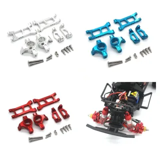 Upgraded Full Metal RC Car Parts Front Suspension Swing Arms Steering Cups C Hubs Seats for HBX 3100A V3 1/16 Short Cour