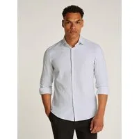 Calvin Klein Businesshemd BUSINESS STRIPE SLIM SHIRT mit Logoprint