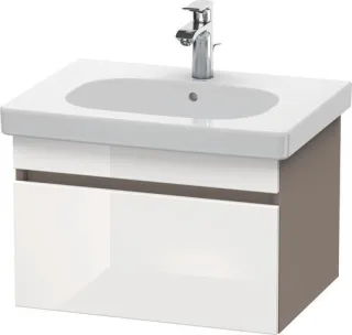 Duravit DuraStyle Waschtischunterbau wandhängend Weiß & Basalt Hochglanz & Matt 600x453x398 mm - DS6 DS638302243