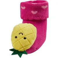 Sterntaler® Rasselsocke Baby Rasselsocken Ananas, Baby Socken mit Umschlag, Innenfrottee und Rasselfigur