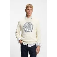 BOSS ORANGE Strickpullover Kerbert Regular Fit, Rundhalsausschnitt, BOSS-Logo