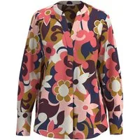 seidensticker Klassische Bluse Schwarze Rose Tunika Floral